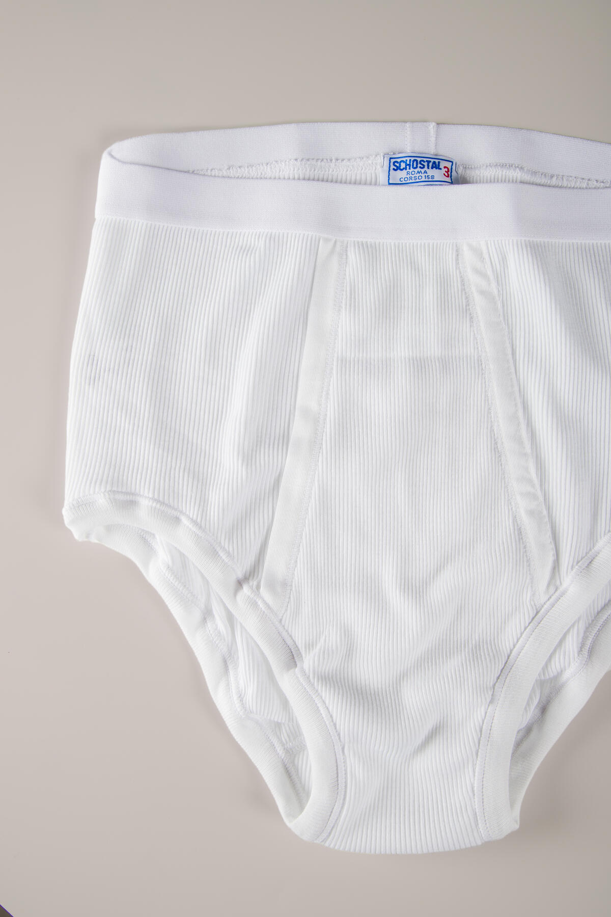 COTTON RIB BRIEF | LIGHT HEATHER GREY